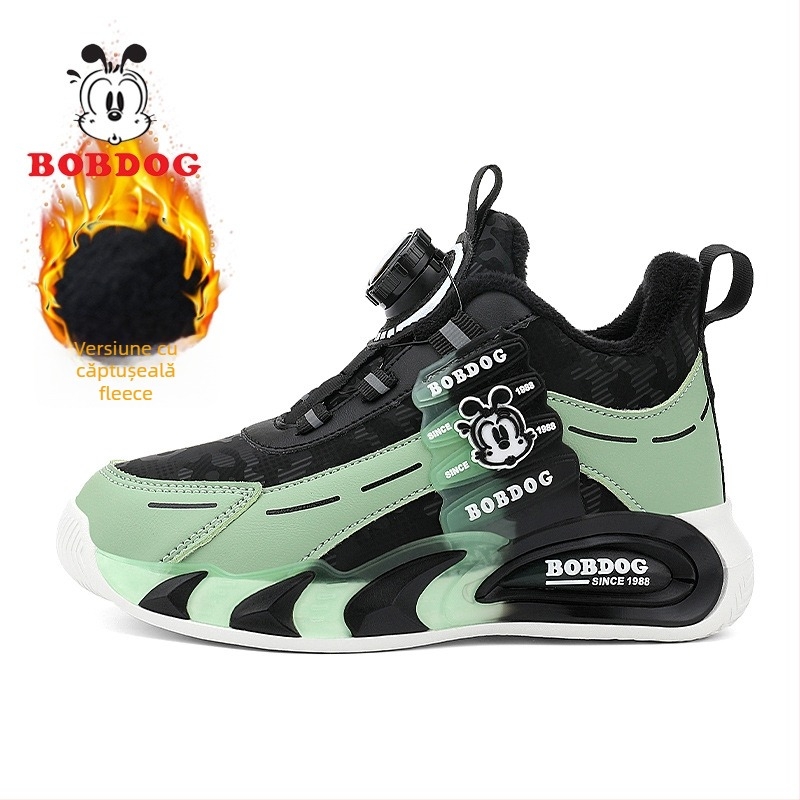 Pantofi de alergare pentru copii — panou din plasă, impermeabili, respirabili, talpă EVA antiderapantă, închidere cu cataramă rotativă