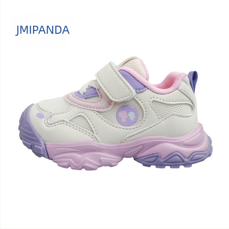 Jimmy Bear Pantofi sport copii pentru alergare - partea superioară din piele artificială, închidere Velcro, talpă EVA ușoară, model cu dungi, pentru copii 4–6 ani, unisex
