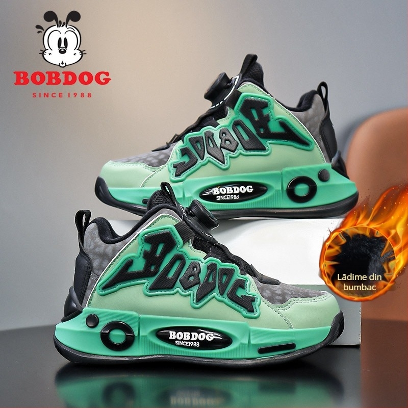 Adidași pentru copii cu închidere prin nasturi, căptuțiți cu fleece, impermeabili și antiderapți, partea superioară din piele sintetică, talpă EVA, pentru vârste 4–16 ani, potriviți pentru iarnă, primăvară și toamnă