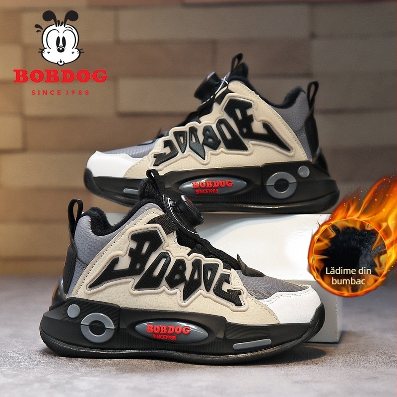 Adidași pentru copii cu închidere prin nasturi, căptuțiți cu fleece, impermeabili și antiderapți, partea superioară din piele sintetică, talpă EVA, pentru vârste 4–16 ani, potriviți pentru iarnă, primăvară și toamnă