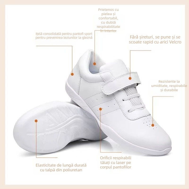 Pantofi de dans Sansha pentru copii, Unisex, partea superioară din piele sintetică, talpă din cauciuc