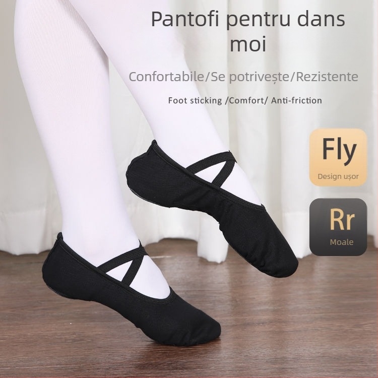 Pantofi balet pentru copii pentru fete, talpă TPU, uscare rapidă, Wu Xin Level (0-1 ani)