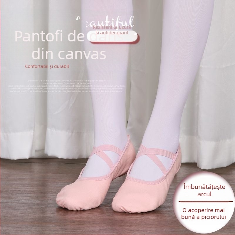 Pantofi balet pentru copii pentru fete, talpă TPU, uscare rapidă, Wu Xin Level (0-1 ani)