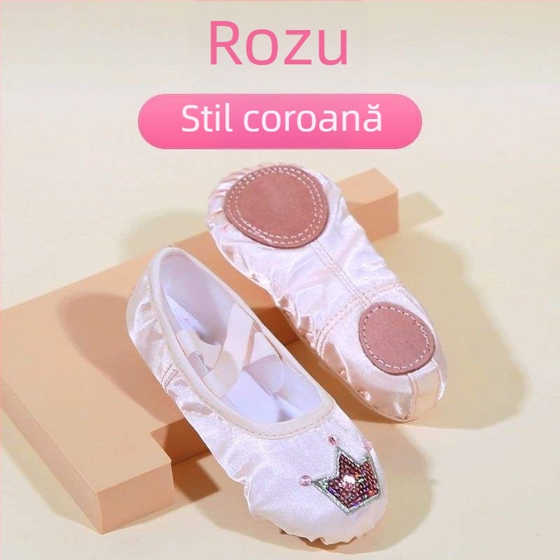 Pantofi de dans pentru copii, pentru fete, partea superioară din mătase, talpă moale, stil prințesă, dans Opera din Pekin (Vârsta: 2 ani; Partea superioară: mătase; Talpă moale; Stil: prințesă; Dans: Opera din Pekin)