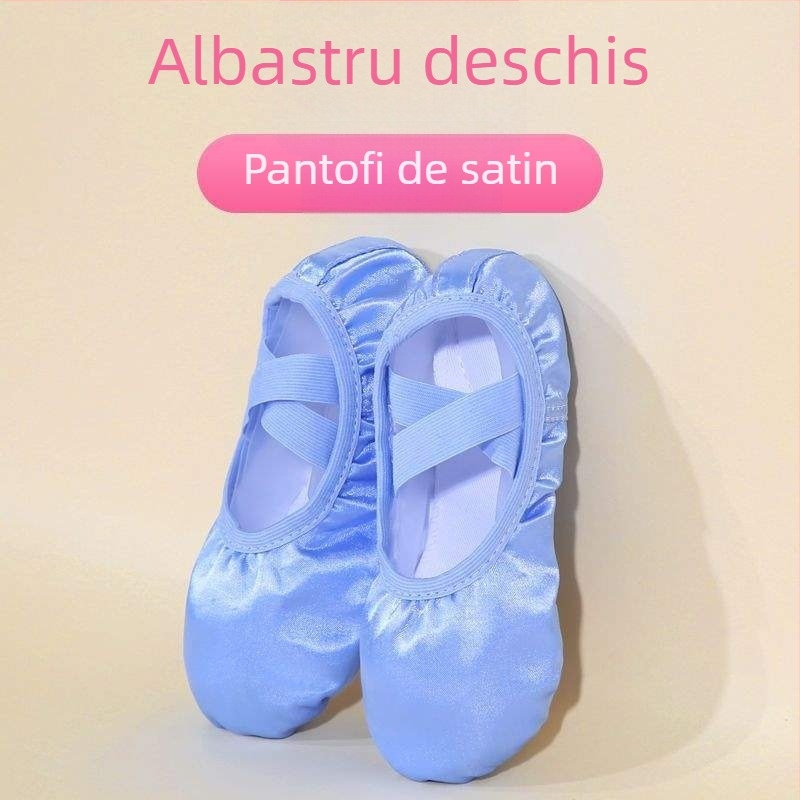 Pantofi de dans pentru copii, pentru fete, partea superioară din mătase, talpă moale, stil prințesă, dans Opera din Pekin (Vârsta: 2 ani; Partea superioară: mătase; Talpă moale; Stil: prințesă; Dans: Opera din Pekin)
