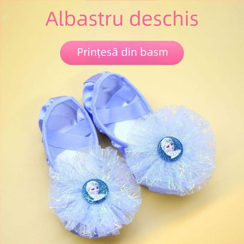 Pantofi de dans pentru copii, pentru fete, partea superioară din mătase, talpă moale, stil prințesă, dans Opera din Pekin (Vârsta: 2 ani; Partea superioară: mătase; Talpă moale; Stil: prințesă; Dans: Opera din Pekin)