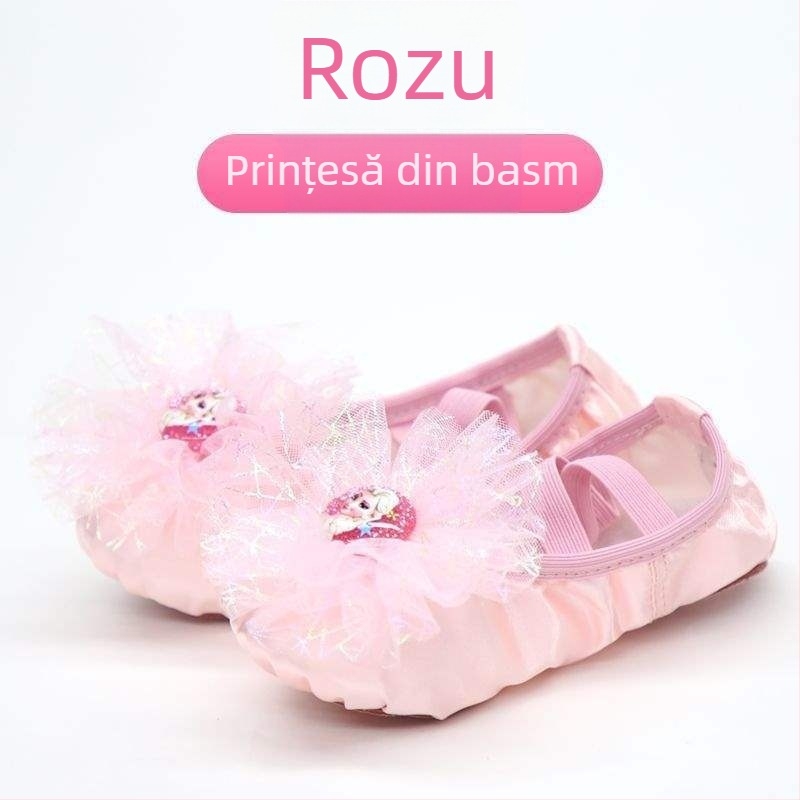 Pantofi de dans pentru copii, pentru fete, partea superioară din mătase, talpă moale, stil prințesă, dans Opera din Pekin (Vârsta: 2 ani; Partea superioară: mătase; Talpă moale; Stil: prințesă; Dans: Opera din Pekin)