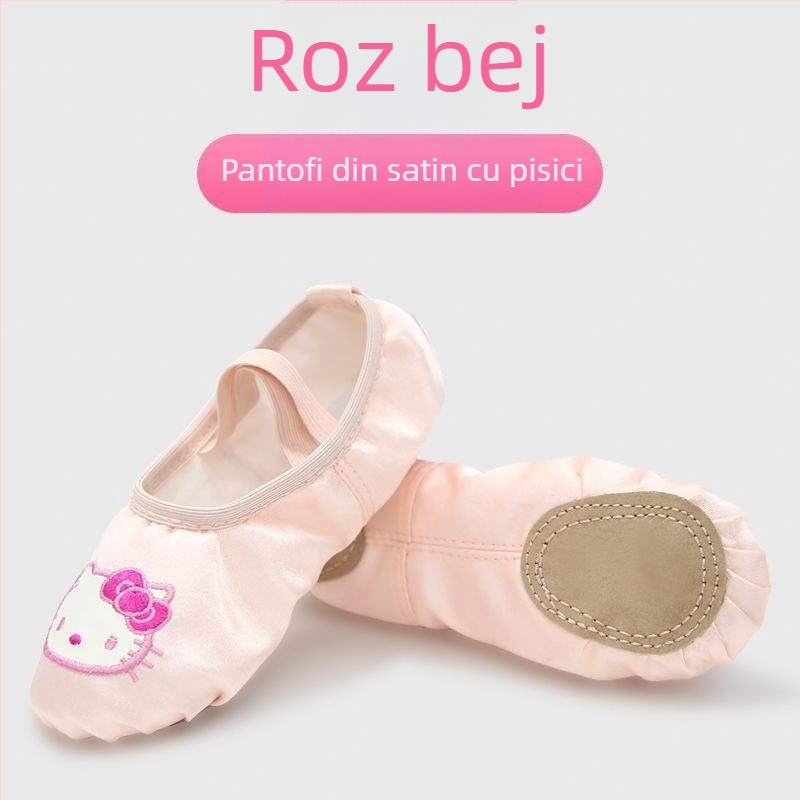 Pantofi de dans pentru copii, pentru fete, partea superioară din mătase, talpă moale, stil prințesă, dans Opera din Pekin (Vârsta: 2 ani; Partea superioară: mătase; Talpă moale; Stil: prințesă; Dans: Opera din Pekin)
