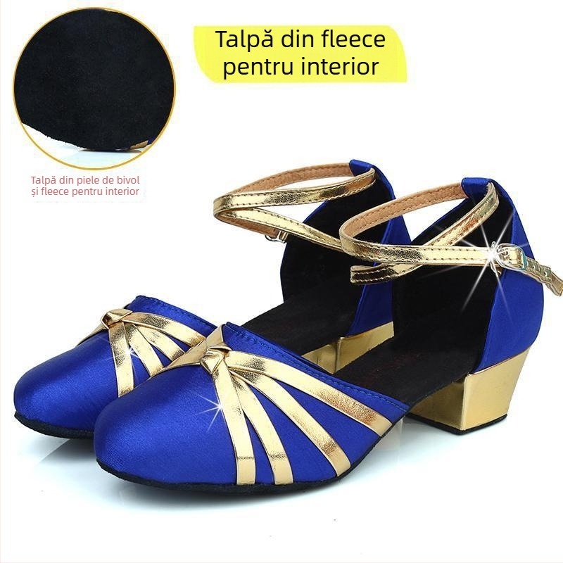 Pantofi de dans latino pentru copii Cha Cha – talpă moale