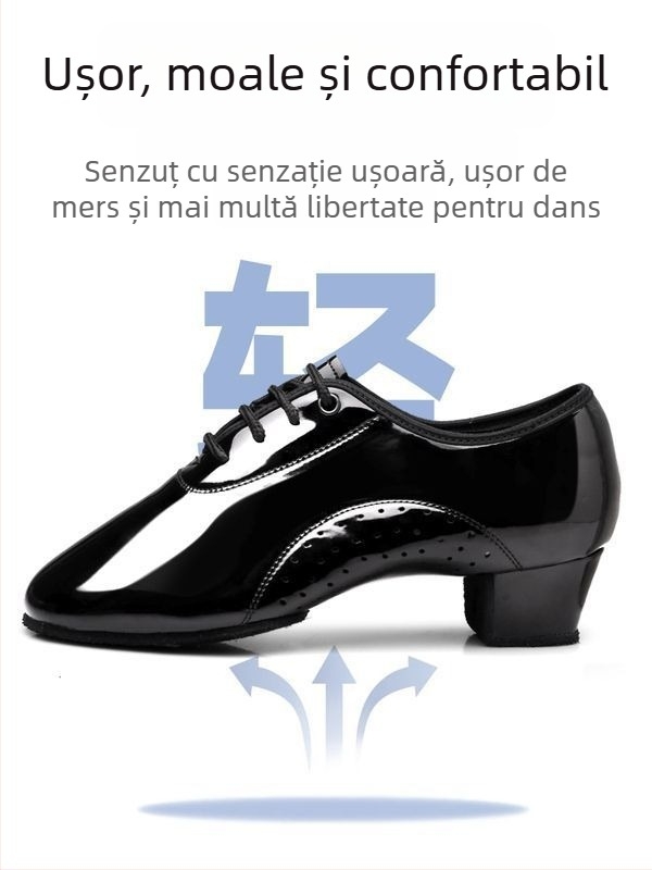 Pantofi de dans LATIN și MODERN pentru bărbați, băieți și copii — talpă MD; sex: masculin; vârstă: 0–1 ani