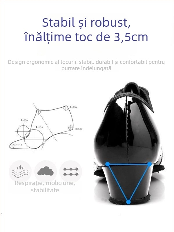 Pantofi de dans LATIN și MODERN pentru bărbați, băieți și copii — talpă MD; sex: masculin; vârstă: 0–1 ani