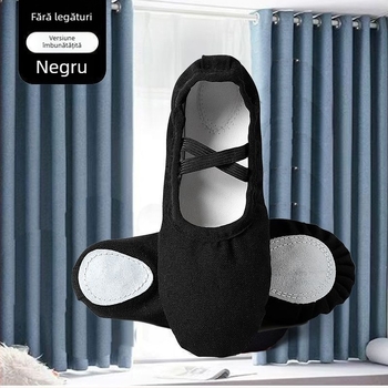 Pantofi de balet, partea superioară din pânză, talpă din compozit, respirabili, ușori