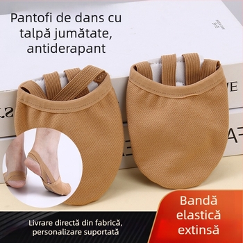 Pantofi de dans pentru copii, din material elastic, cu talpă PU moale, antiderapant pentru antrenament, unisex