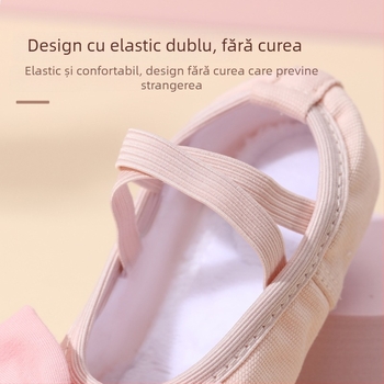 Kamengqi Pantofi de dans modern pentru copii – partea superioară din pânză, stil lejer, pentru fete, 2–14 ani, pentru dans de practică