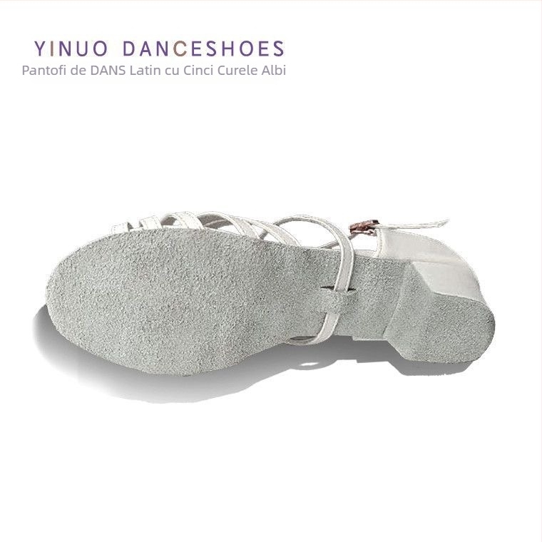 Pantofi de dans latino pentru fete, antiderapanti, ușori, respirabili, piele artificială