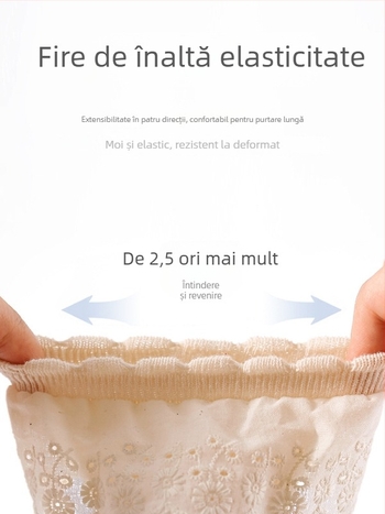 I ruobei șosete de podea pentru fete, cu dantelă, din bumbac, scurte, antiderapante