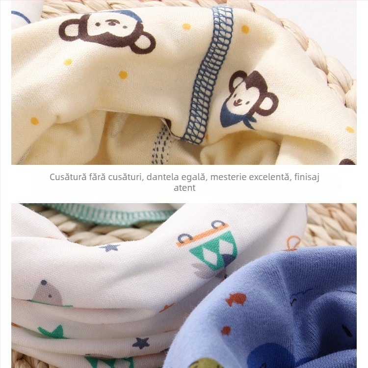 Șal de iarnă pentru copii din bumbac 100%, model cu desene animate, stil pulover Cape, cald, tricot Jacquard, personalizabil