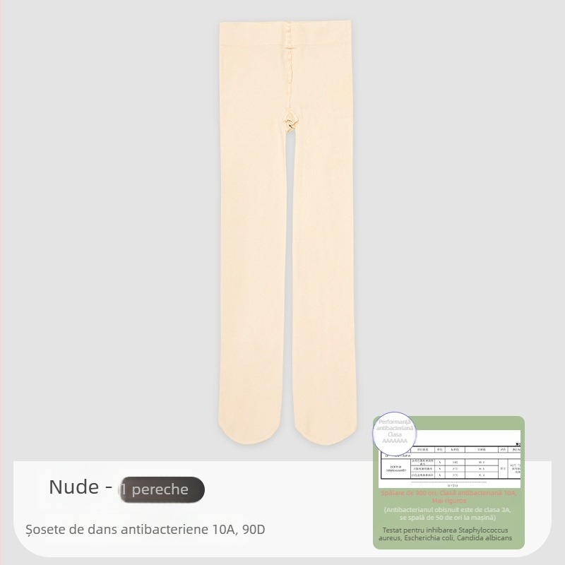 Colanți de dans pentru copii, pentru antrenament — nylon respirant, model de vară, pentru copii 3–8 ani, fini, absorb transpirația