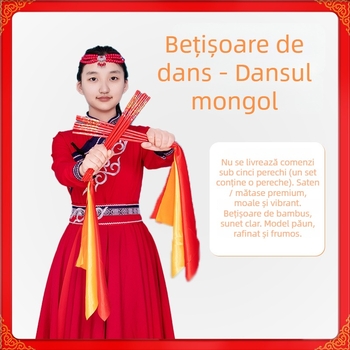 Bețe de danse mongole pentru copii – accesorii de dans mongol (Primăvara 2025)