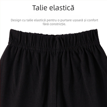 Pantaloni Capri pentru copii, dans modern, din Lycra, căptușeală din bumbac, culoare uni, unisex, pentru mișcare și antrenament