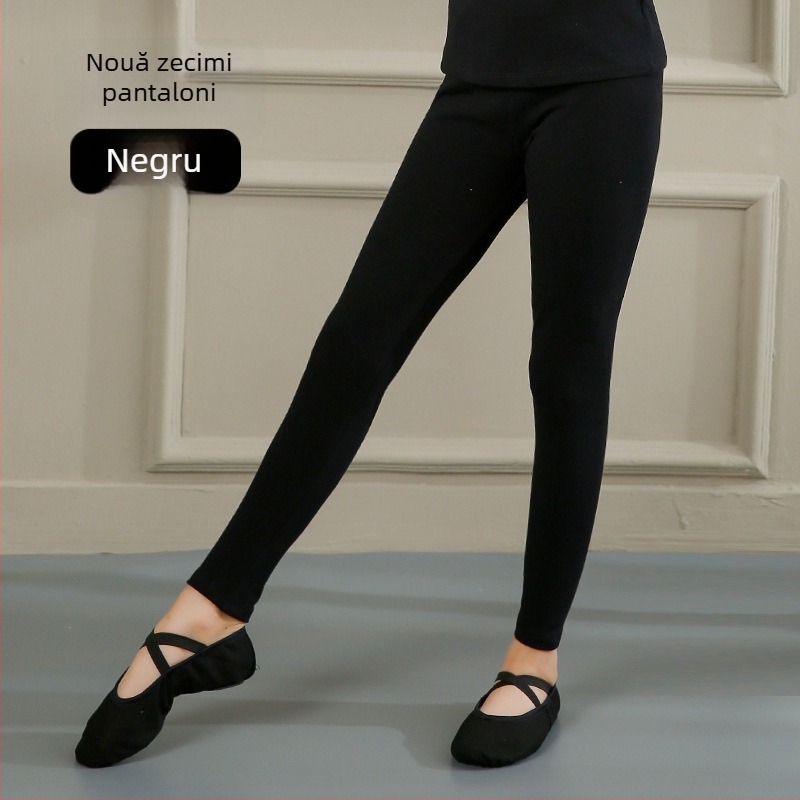 Pantaloni Capri pentru copii, dans modern, din Lycra, căptușeală din bumbac, culoare uni, unisex, pentru mișcare și antrenament