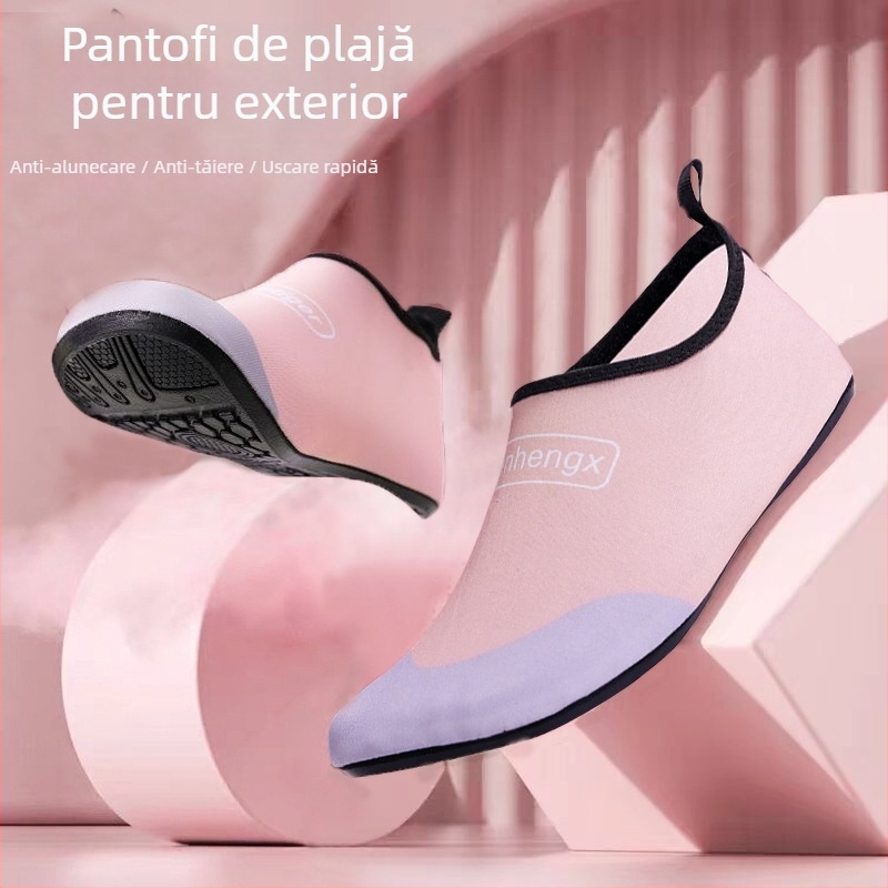 Pantofi de apă antiderapanti, talpă moale, uscare rapidă, pentru adulți și copii, pentru plajă și activități în apă