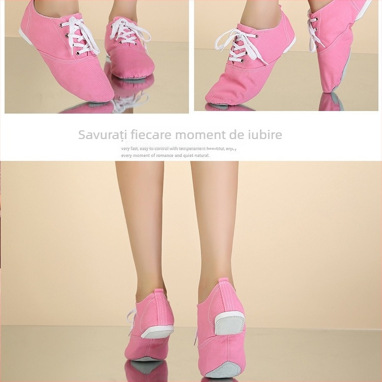 Pantofi de dans Jazz, talpă moale, de tip high-top / low-top, pantofi de fitness interior pentru bărbați adulți
