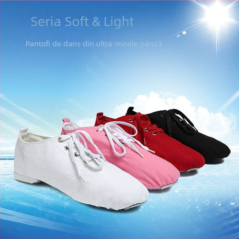 Pantofi de dans Jazz, talpă moale, de tip high-top / low-top, pantofi de fitness interior pentru bărbați adulți