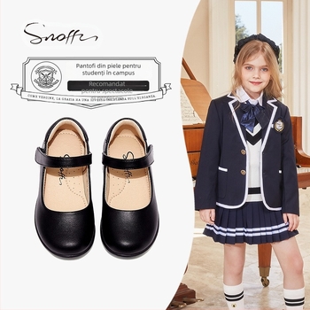 Pantofi pentru fete, stil prințesă, cu Velcro, partea superioară din Super Fiber, talpă TPR