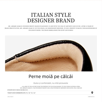 Pantofi pentru fete, stil prințesă, cu Velcro, partea superioară din Super Fiber, talpă TPR