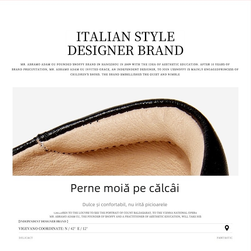 Pantofi pentru fete, stil prințesă, cu Velcro, partea superioară din Super Fiber, talpă TPR