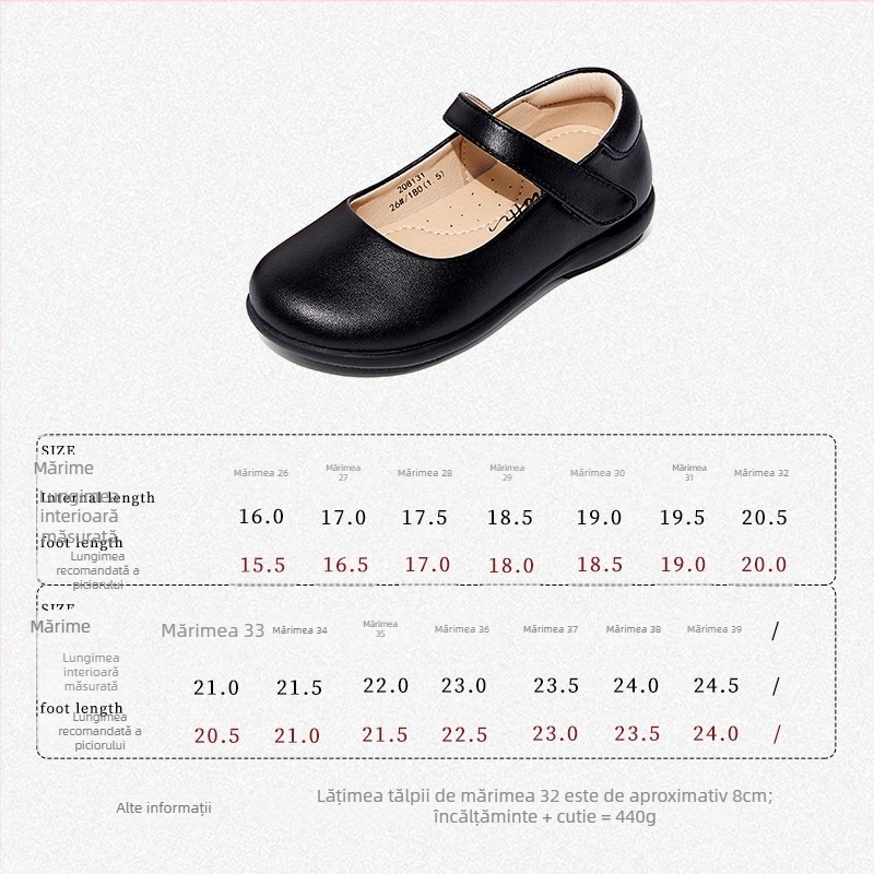 Pantofi pentru fete, stil prințesă, cu Velcro, partea superioară din Super Fiber, talpă TPR