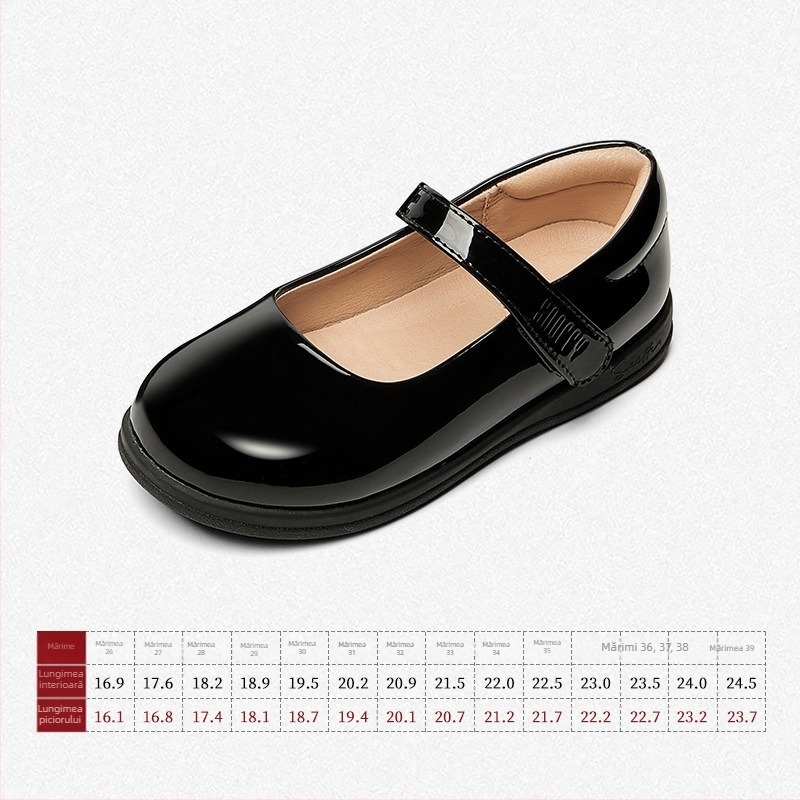 Pantofi pentru fete, stil prințesă, cu Velcro, partea superioară din Super Fiber, talpă TPR