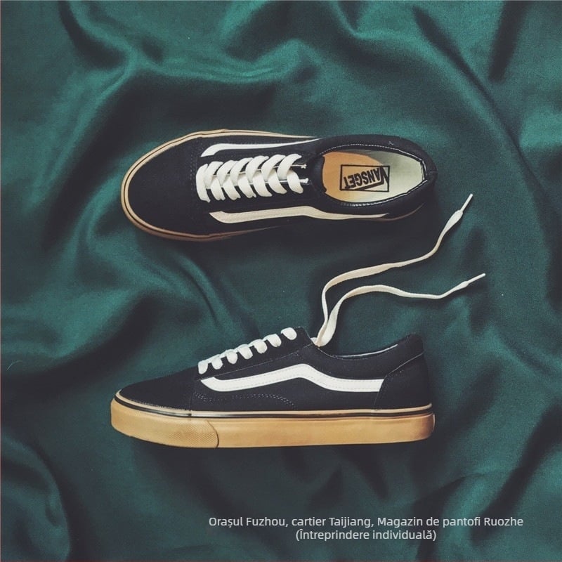 Adidași bărbați din pânză, casual, cu profil redus, respirabili, vârf ascuțit, șireturi