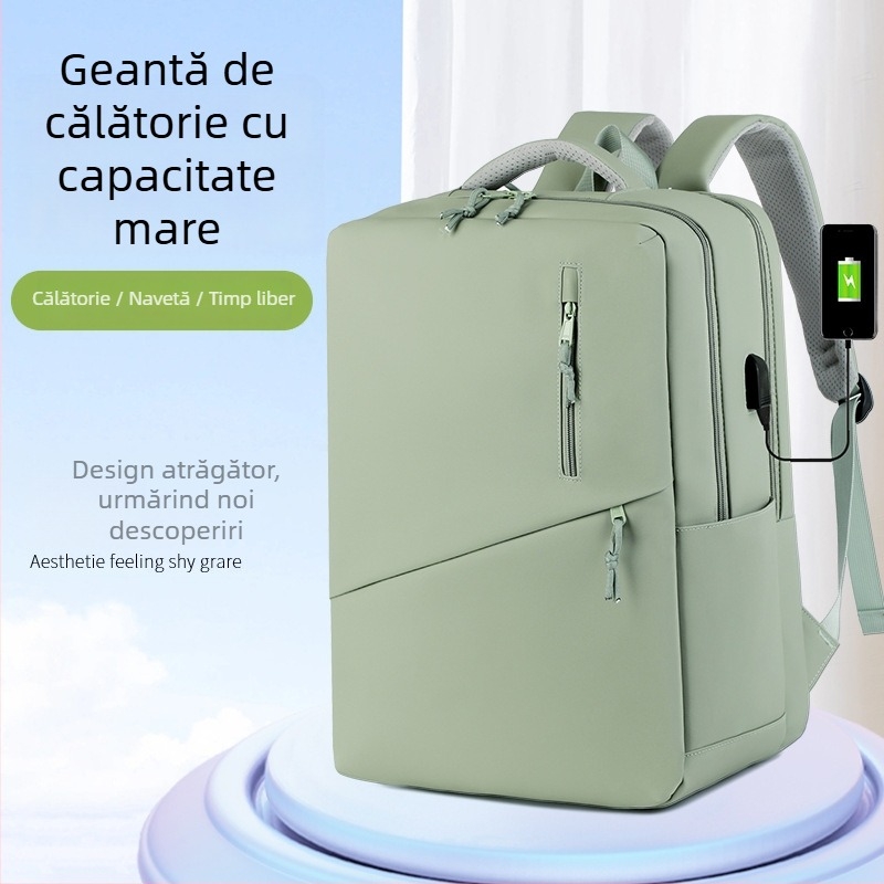 Rucsac de afaceri pentru călătorii, capacitate 36-55 L, material membran, sistem de purtare cu aer, funcție de extindere