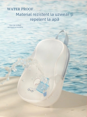 Geantă impermeabilă cu compartiment uscat/umed, din PU, model în dungi, unisex, capacitate extinsă, pentru activități în aer liber