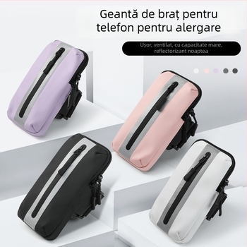 Geantă-armă pentru telefon la alergare (unisex) – material Oxford, respirabil, impermeabil, ultraușoară, căptușeală din poliester