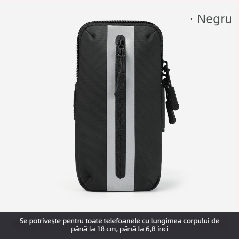 Geantă-armă pentru telefon la alergare (unisex) – material Oxford, respirabil, impermeabil, ultraușoară, căptușeală din poliester
