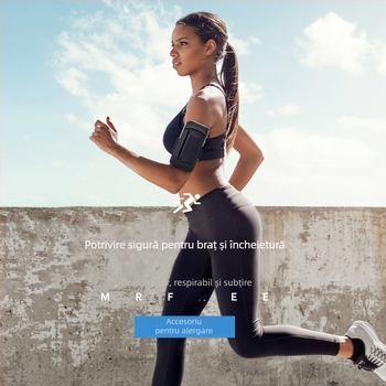 Geantă de antebraț pentru telefon la alergare — impermeabilă, ultra-ușoară, material PU, pentru sport în aer liber, unisex