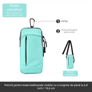 Geantă de antebraț pentru telefon la alergare — impermeabilă, ultra-ușoară, material PU, pentru sport în aer liber, unisex
