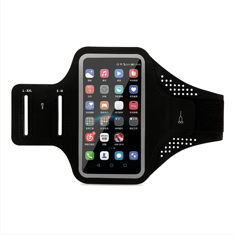 Armband pentru telefon pentru sporturi în aer liber — ultra-subțire, ușor, impermeabil, compatibil cu ecranul tactil, poliester Ausitool, unisex, căptușeală nylon