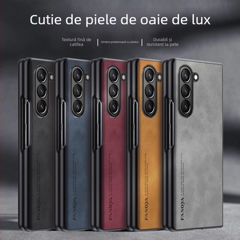 Husă spate pentru Samsung Galaxy Z Fold3 - Piele TPU, Turnare prin injecție, Stil business, Protecție anti-uzură și anti-cădere