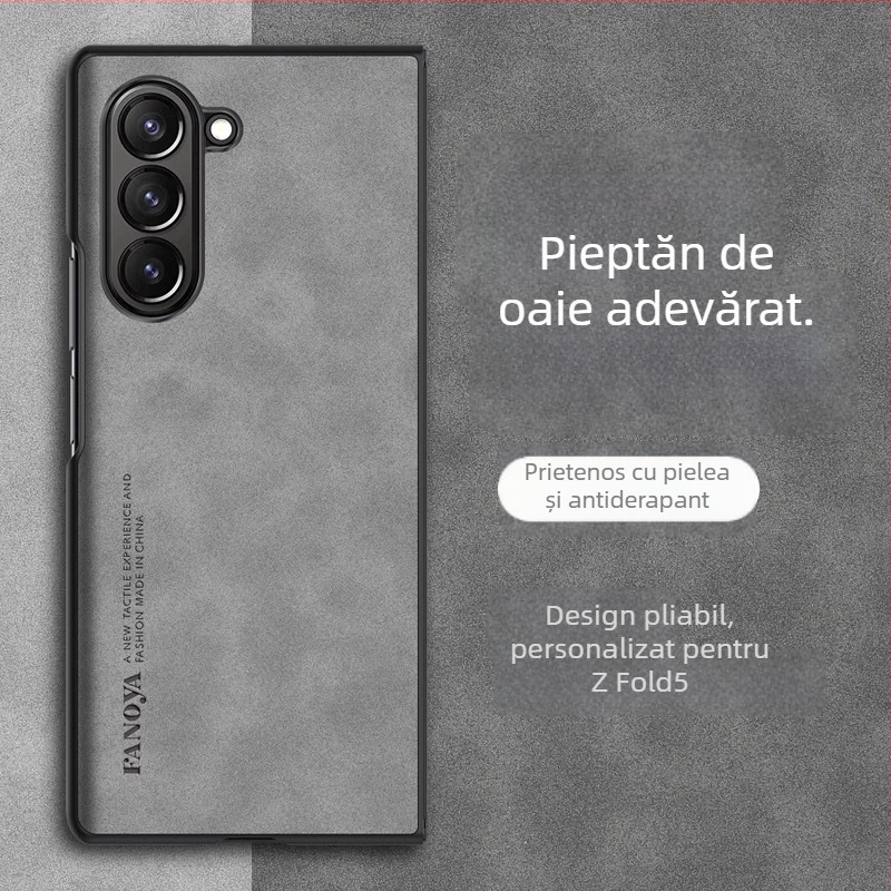 Husă spate pentru Samsung Galaxy Z Fold3 - Piele TPU, Turnare prin injecție, Stil business, Protecție anti-uzură și anti-cădere