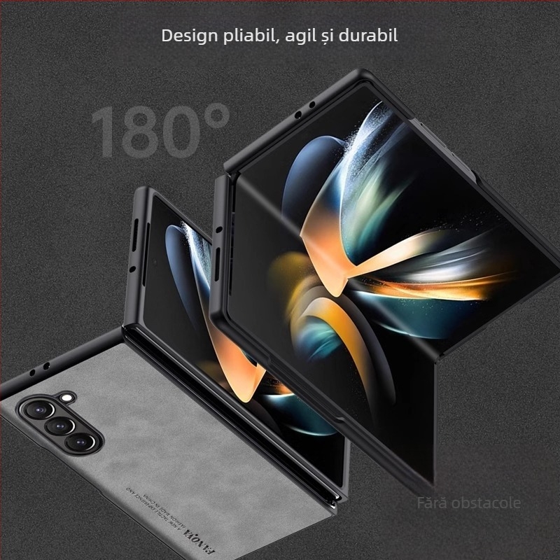 Husă spate pentru Samsung Galaxy Z Fold3 - Piele TPU, Turnare prin injecție, Stil business, Protecție anti-uzură și anti-cădere