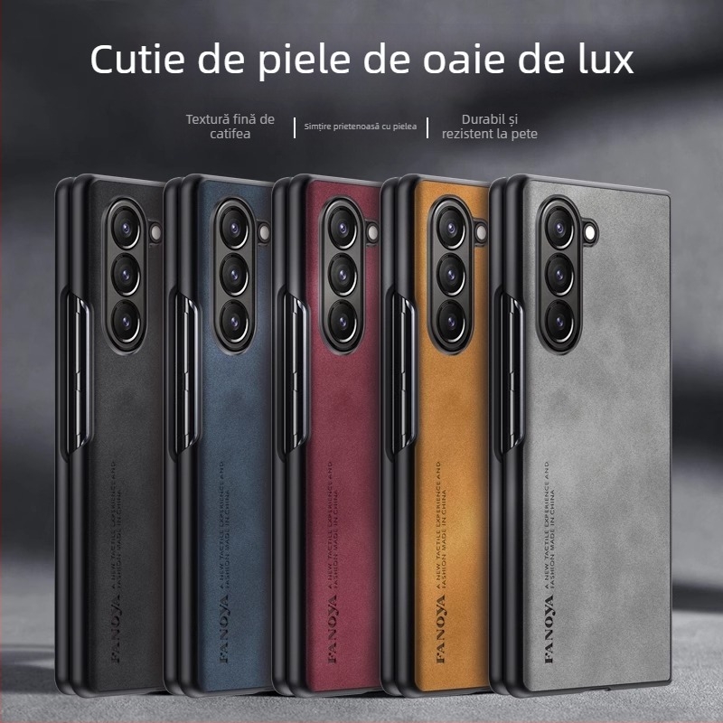 Husă spate pentru Samsung Galaxy Z Fold3 - Piele TPU, Turnare prin injecție, Stil business, Protecție anti-uzură și anti-cădere