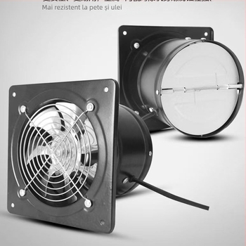 Ventilator de bucătărie din metal integral — puternic extractor, montaj pe perete, carcasa din fier, 220V, 60W, 50Hz, control mecanic, nivel de eficiență energetică 3