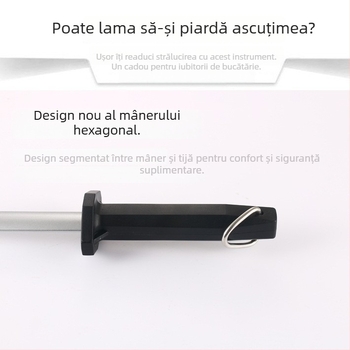 Tija diamant pentru ascuțit cuțite – ascuțire fină și grosieră, OEM disponibil, stil modern minimalist