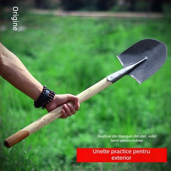 Origin lopată de grădină din oțel mangan pentru uz agricol și horticol, săpat în aer liber și cultivarea legumelor
