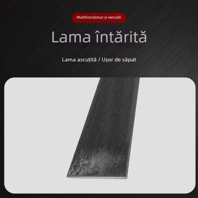 Lopata de grădină, oțel mangan, utilizare agricolă, origine Shandong, China, marcă Temporary