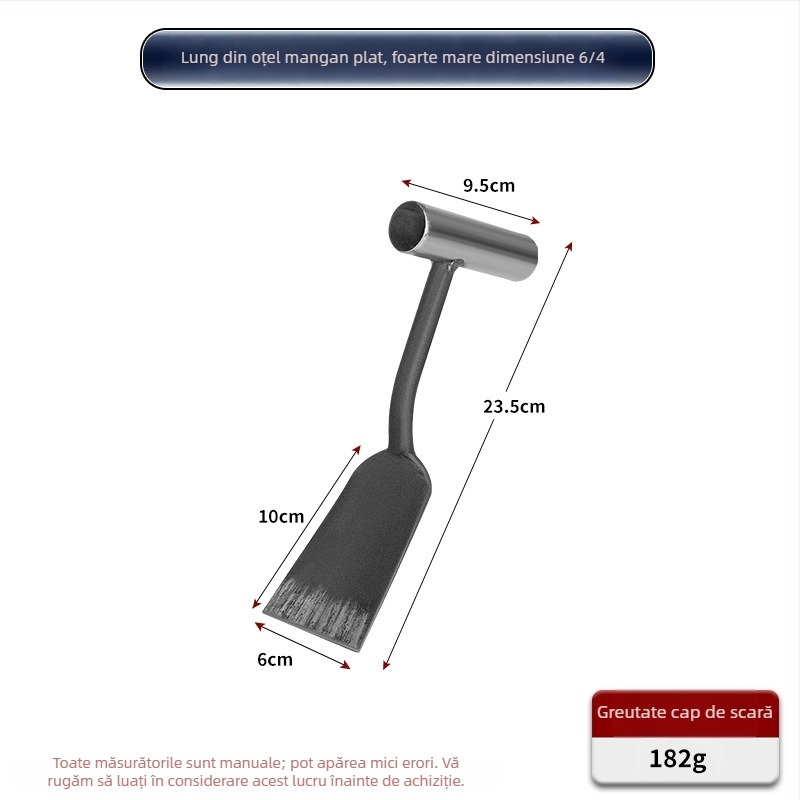 Lopata de grădină, oțel mangan, utilizare agricolă, origine Shandong, China, marcă Temporary